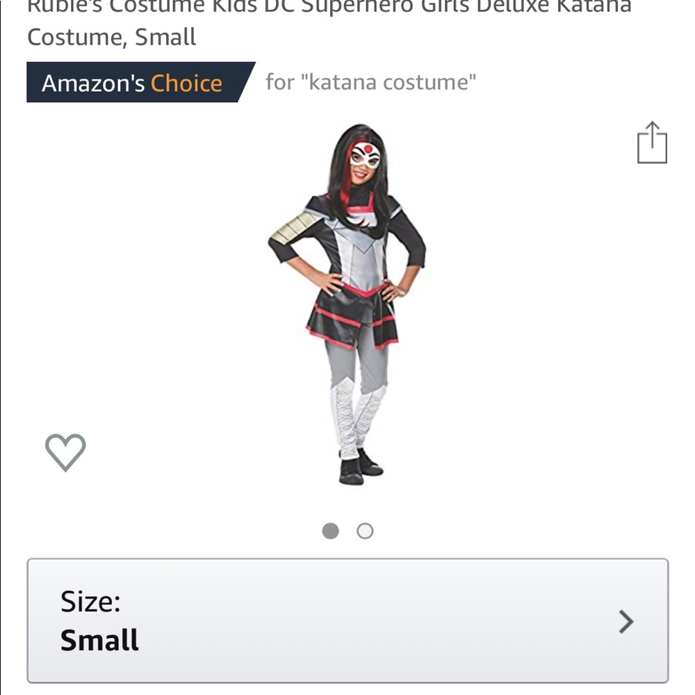 Girl's Deluxe DC™ Superhero Katana Costume